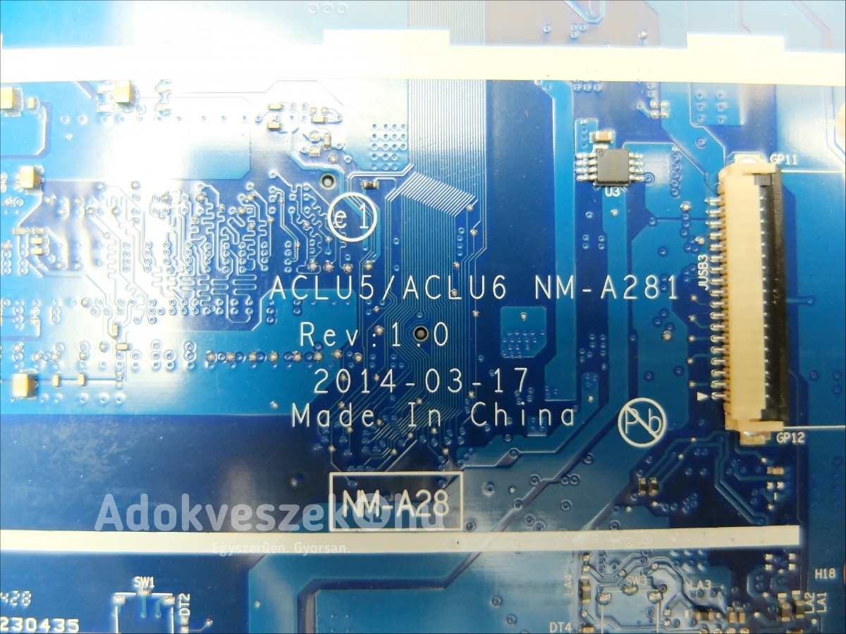Lenovo IdeaPad G50-45 laptop hibás alaplap ACLU5 NM-A281