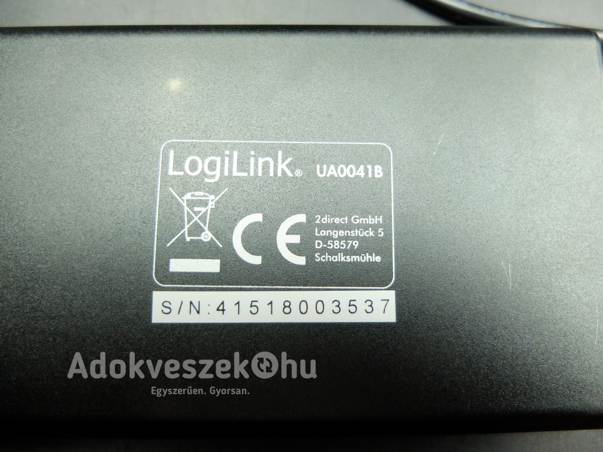 Logilink 2,5” külső merevlemez ház USB 2.0