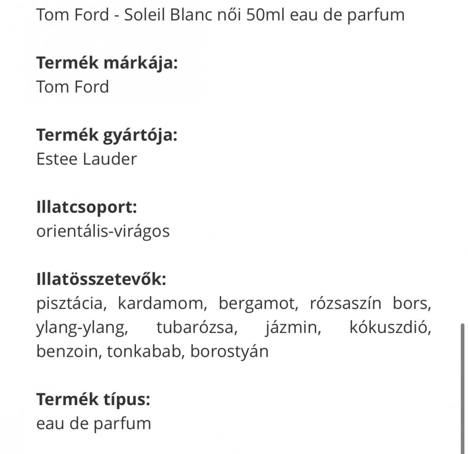 TOM FORD Soleil Blanc Eau De Parfum 50 ml