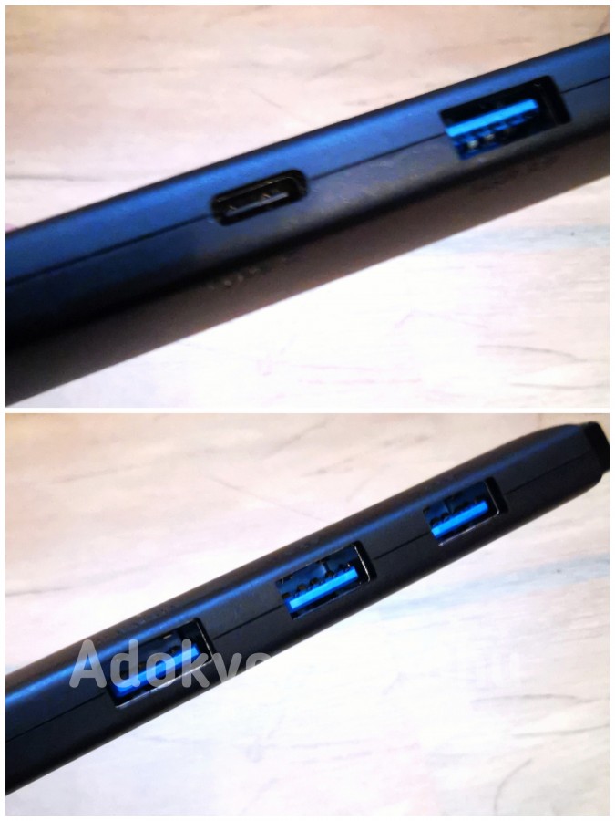 Új, Baseus® Lite Sorozat Hub 4 az 1-ben USB - 4x USB 3.0, 1m (fekete)