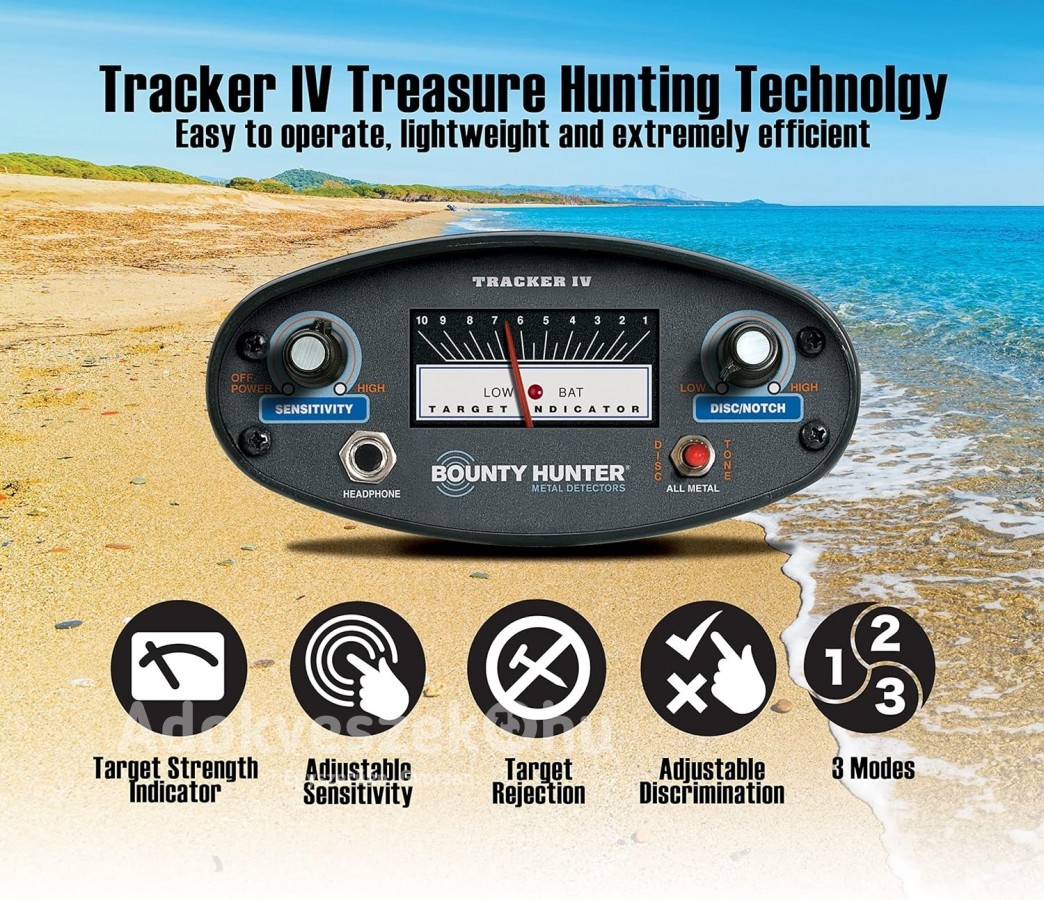 Bounty Hunter TK4 Tracker IV fémkereső detektor ÚJ eladó