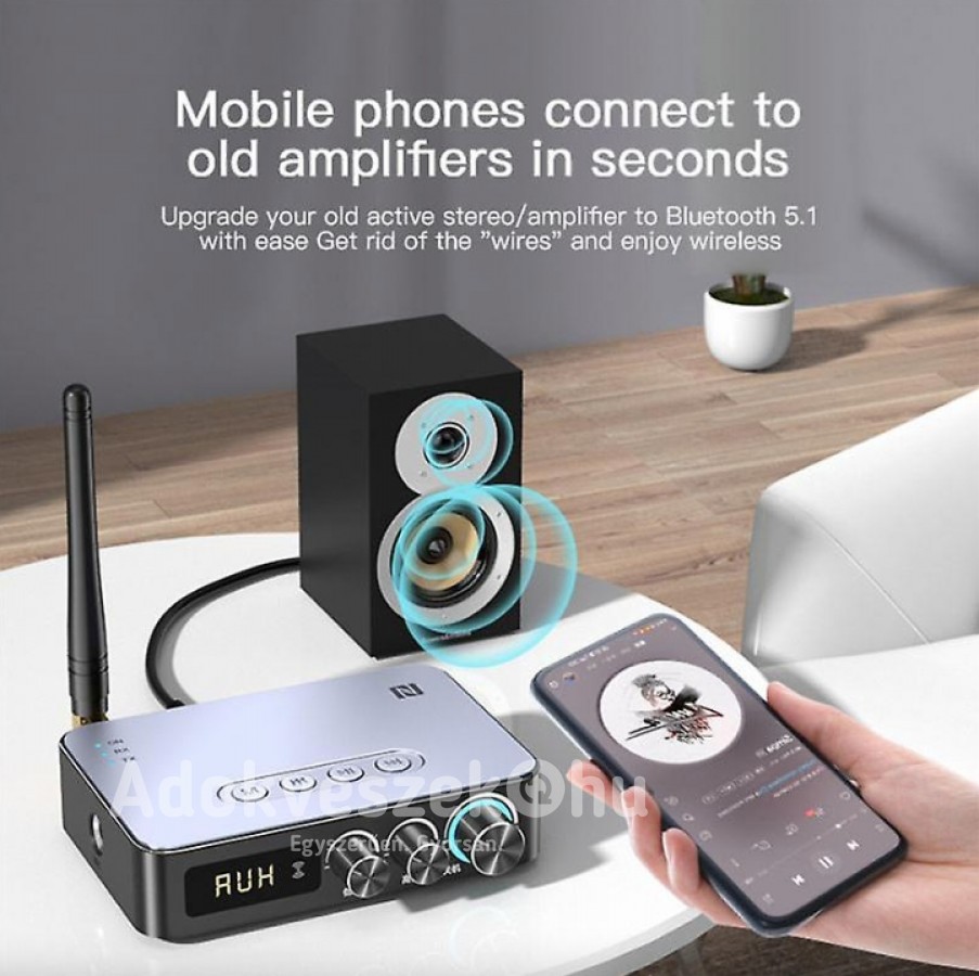Új,M9 Pro 6 az 1-ben Multifunkciós HIFI adapter Bluetooth 5.1 adó/vevő bomba áron!