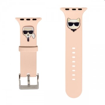 Karl Lagerfeld Karl and Choupette szíj for Apple Watch 42/44mm, pink