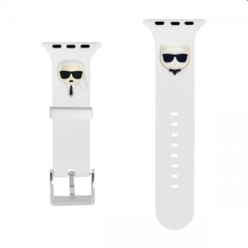 Karl Lagerfeld Karl and Choupette szíj for Apple Watch 42/44mm, white