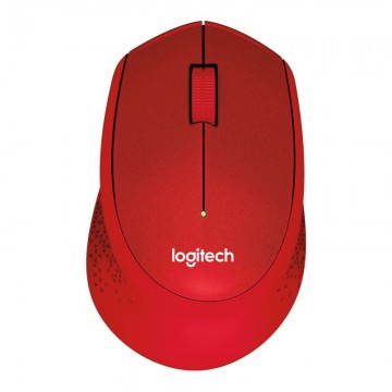Logitech M330 Silent Plus Wireless Mouse, piros