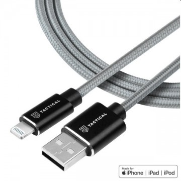 Tactical kevlár USB-A/Lightning MFI kábel, 0.3m