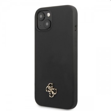 Tok Guess 4G Silicone Metal Logo for Apple iPhone 13 mini, fekete