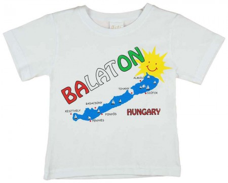 Baba| gyerek feliratos "Balaton" rövid ujjú póló...