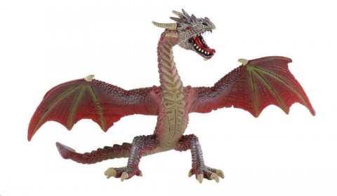 Bullyland Vörös-barna sárkány játékfigura (75591)