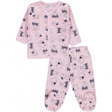 Civil Cicás rózsaszín pizsama (Méret 62-68)