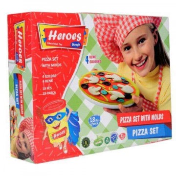 ER Toys Play-Dough: Heros pizzakészítő gyurmaszett 18db-os...