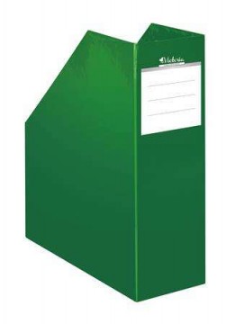 Iratpapucs, karton, 90 mm, VICTORIA OFFICE, "Premium", zöld