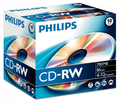 Philips CD-RW 80&- 039;/700MB újraírható lemez