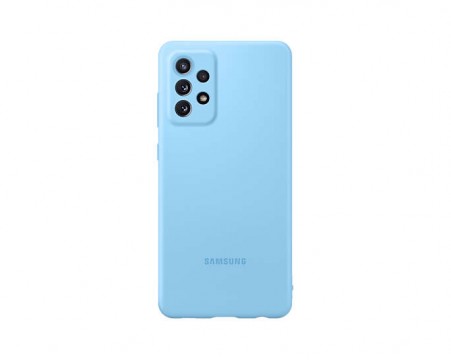 Samsung A72 Silicone Cover Blue telefontok 17 cm (6.7") Borító...