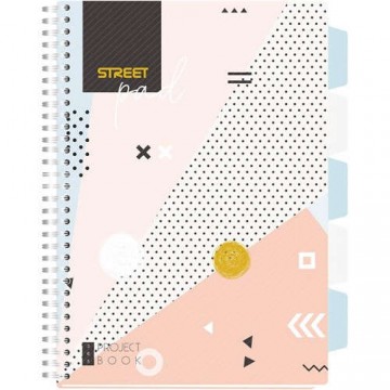 Spirálfüzet Street Pad Colorful Edition A/4 100 lapos vonalas,...
