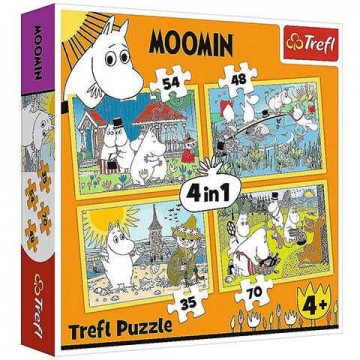 Trefl Muminok boldog napja 4 az 1-ben puzzle (34368)