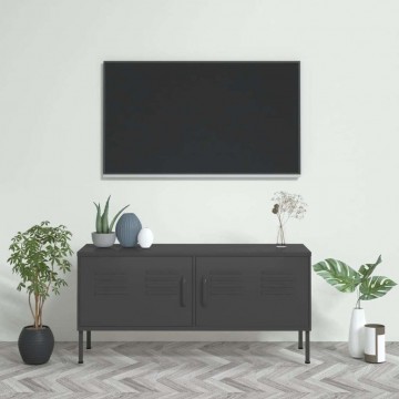 vidaXL antracitszürke acél TV-szekrény 105 x 35 x 50 cm