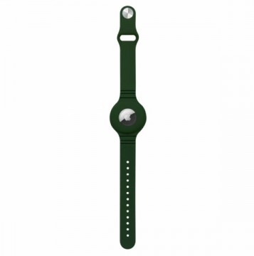 Hurtel Silicone flexible case wristband Apple AirTag - green