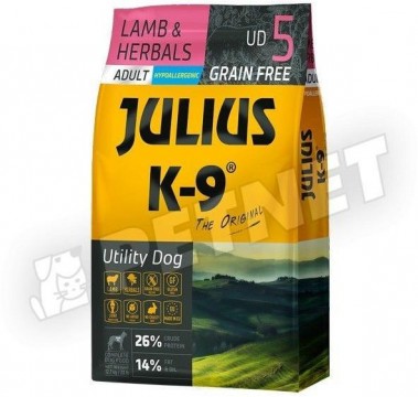Julius-K9 Utility Dog Grain Free Adult Lamb & Herbals 10 kg
