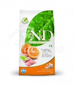 N&D Grain Free Adult Medium Fish & Orange 2,5 kg