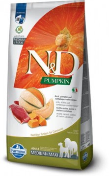 N&D Pumpkin duck & pumpkin, watermelon adult medium & maxi 12 kg
