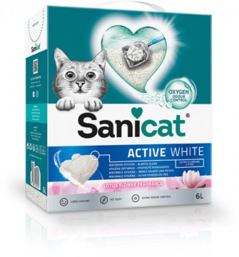 Sanicat Active White lótuszvirág illat 6 l/5,3 kg