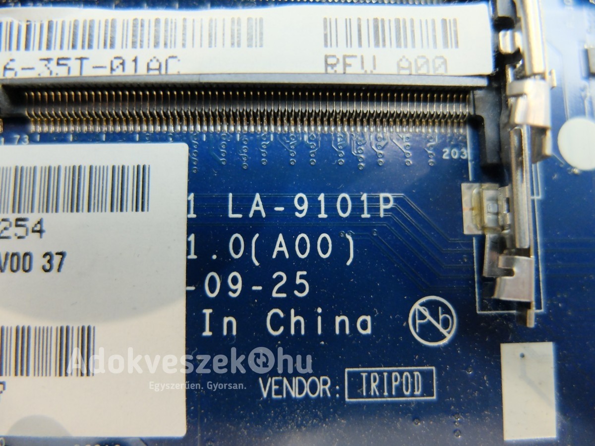 DELL Inspiron 15R 5521 laptop hibás alaplap LA-9101 i5 proci 