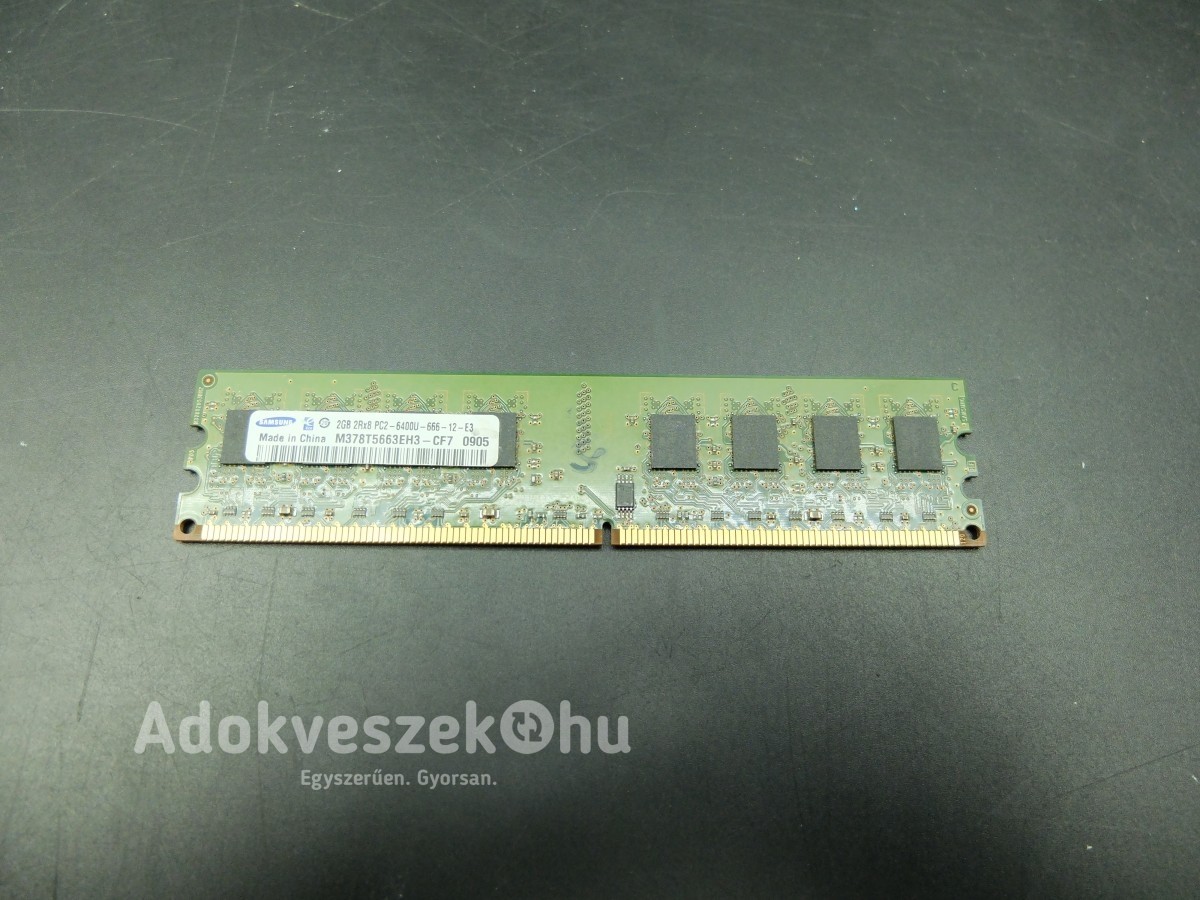 Samsung 2GB DDR2 800 MHz RAM memória asztali gépbe M378T5663EH3-CF7
