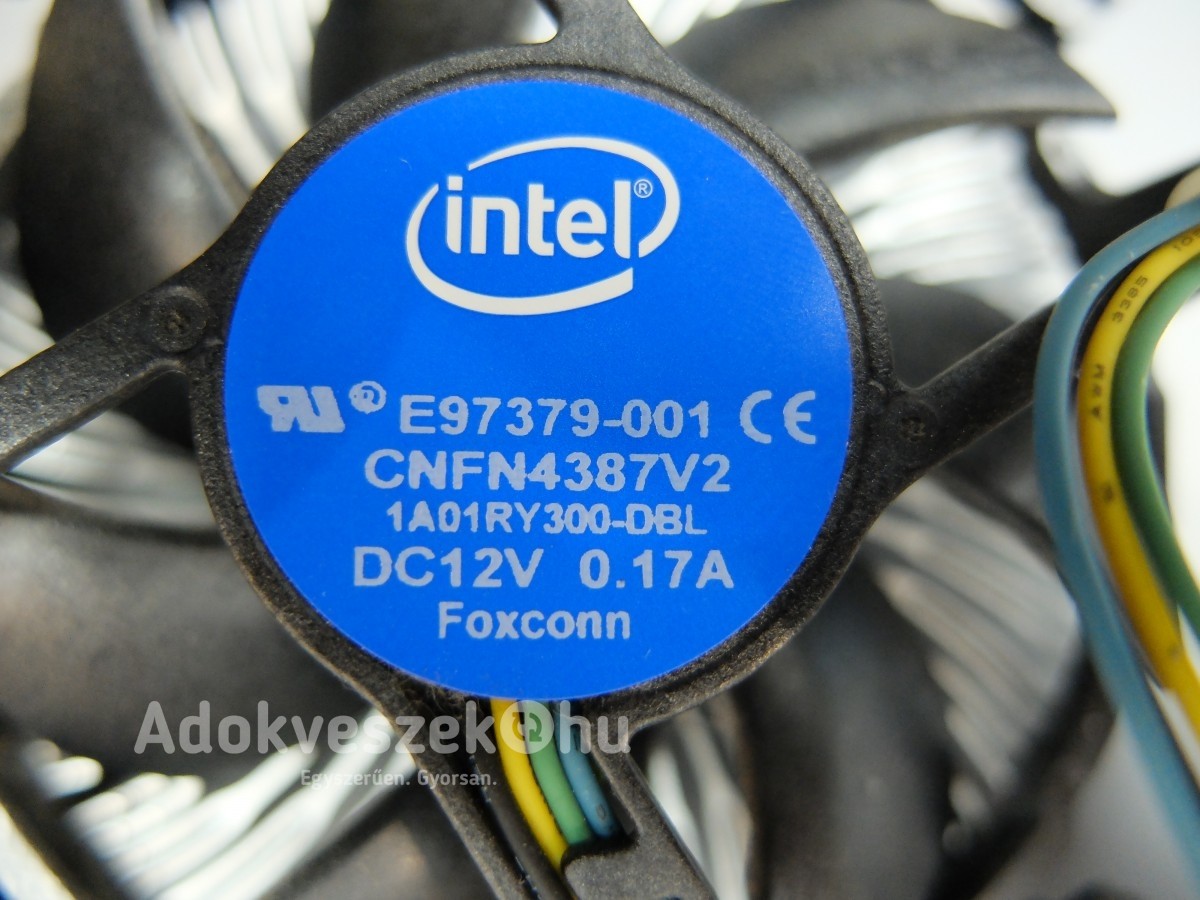 Intel processzor hűtő 4 pin LGA1150 1155 1156 E97379-001