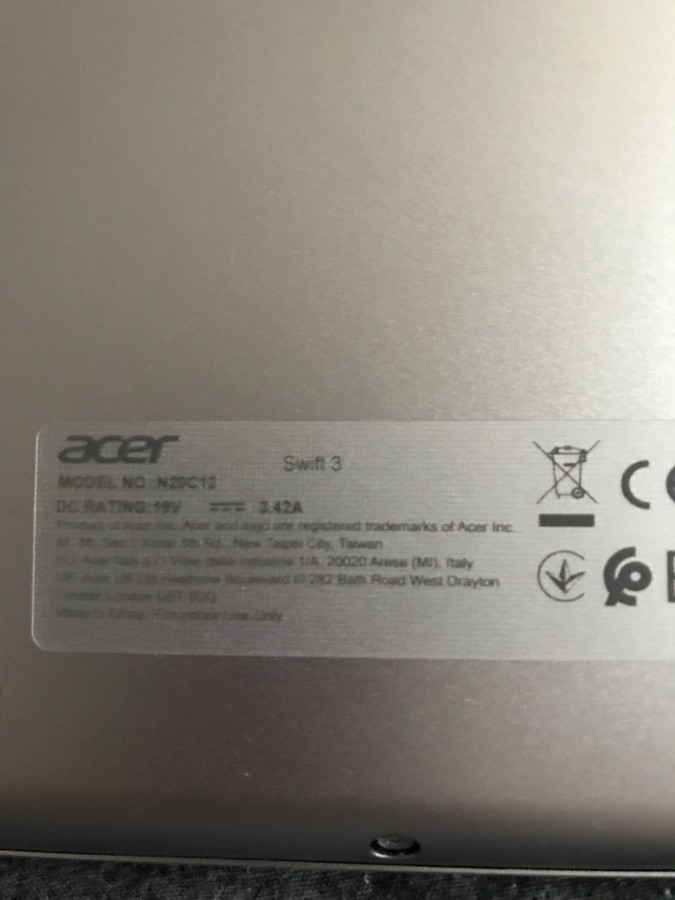 Acer Swift 3 SF314-43 RISG Win10 14”