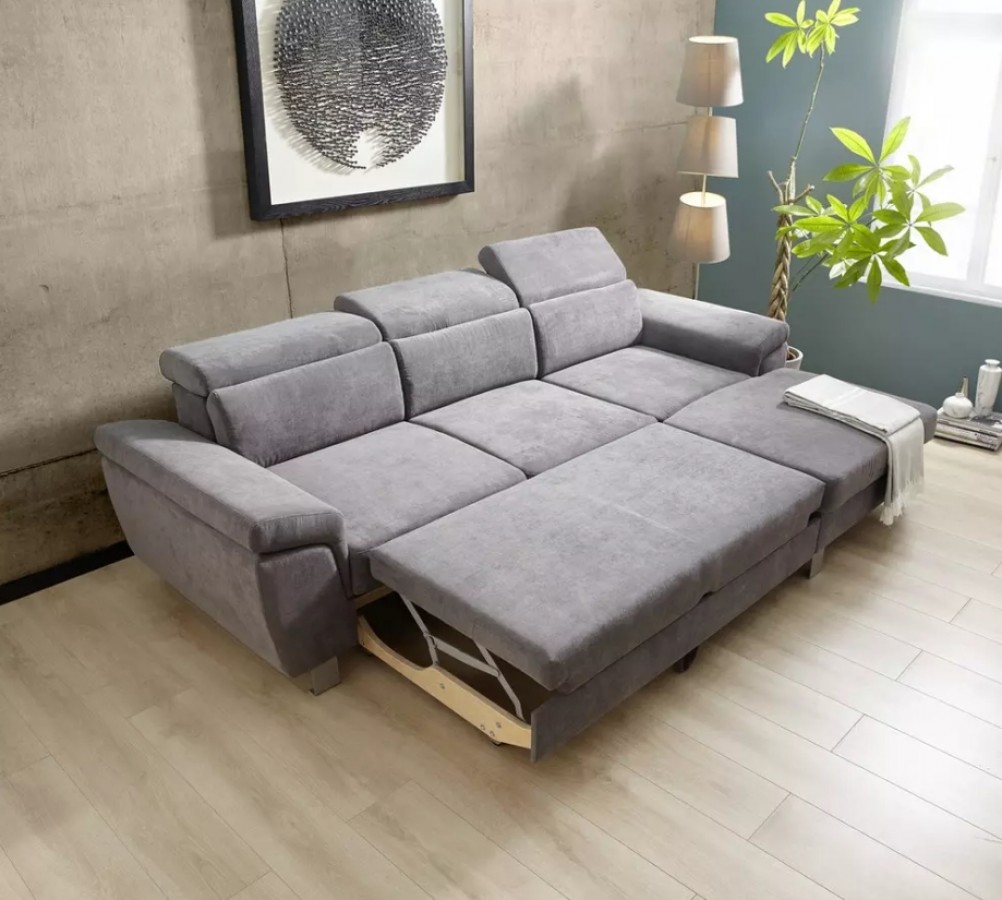 Ágyazható újszerű kanapé ágyneműtartóval