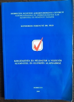 Kondorosi Ferencné Vezetői számvitel könyvek