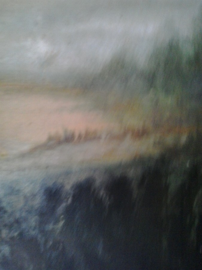 Vihar előtt olaj festmény