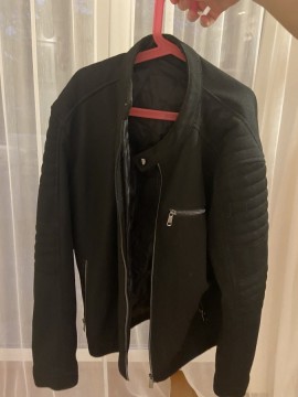Fekete ZARA kabát M méret