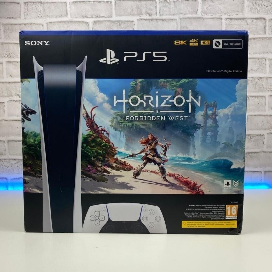 Új, bontatlan Sony PS5 PlayStation 5 Digital + Horizon Forbidden West - 2 Év garancia
