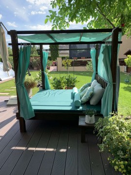 Luxus napozóágy, kerti bútor 