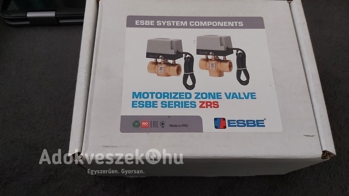 ESBE ZRS224 kétjáratú, rugós visszatérítéssű motoros zónaszelep, 1