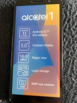 Alcatal1 kártyafüggetlen okostelefon 16 GB, android op.rendszer.,