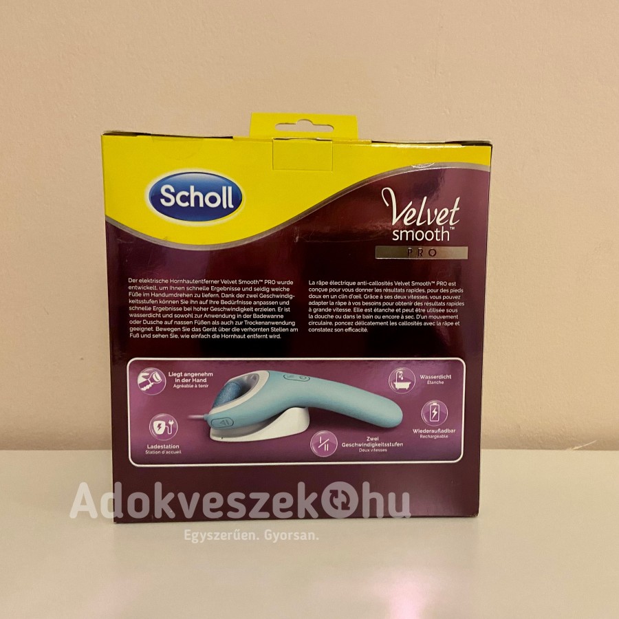 Scholl Velvet Smooth Wet&Dry elektromos talpreszelő 