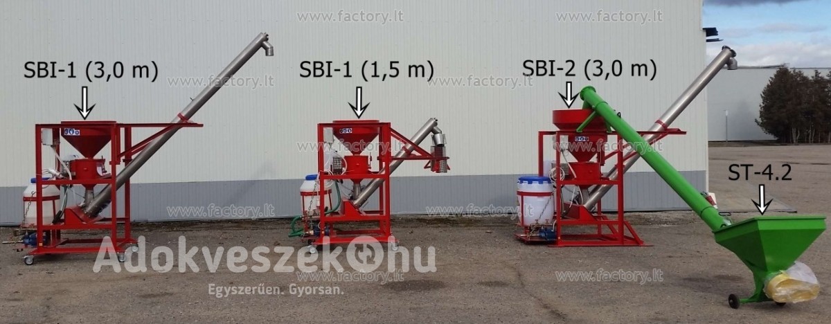 Vetőmagkezelő berendezés SBI-1 és SBI-2
