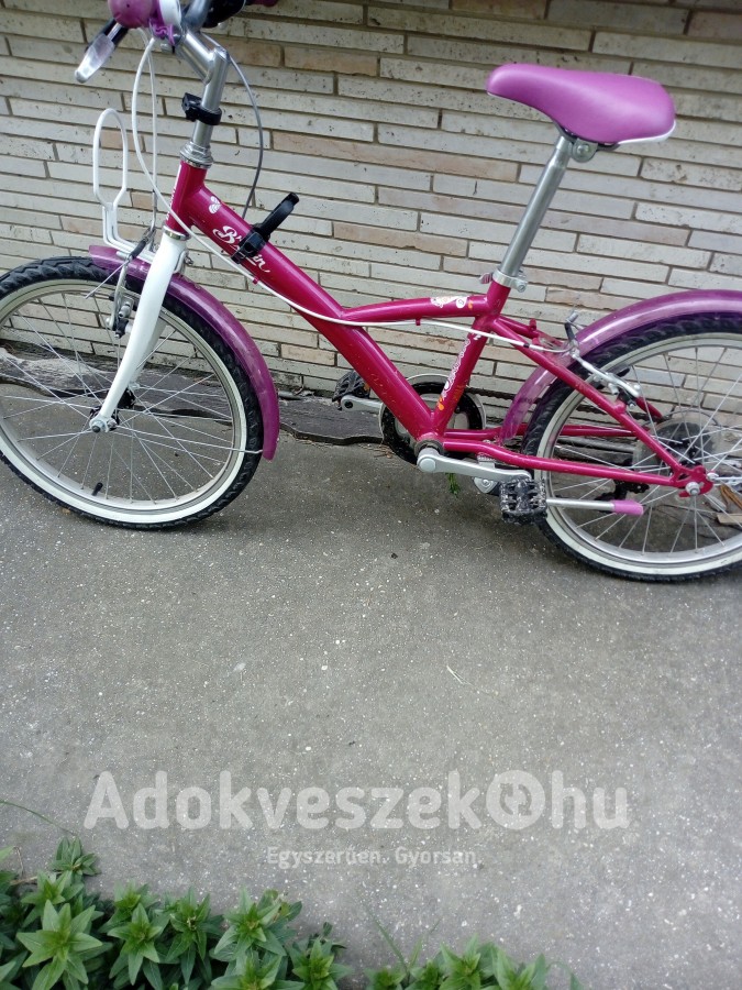 Kerékpár 20",  kislánynak  rózsaszin