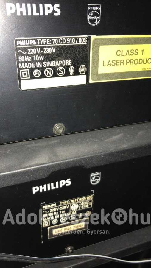 Phillips 70 FT 910-920 erősítő, tuner, CD lejátszó eladó