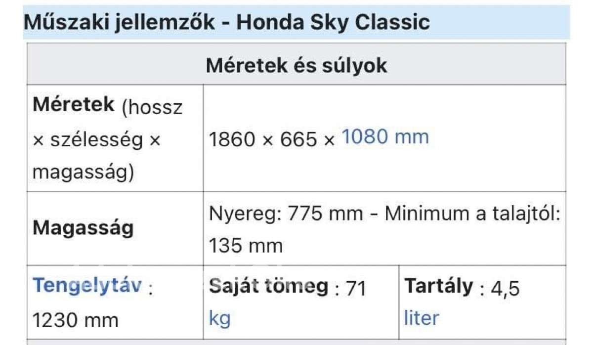Honda Sky 50ccm