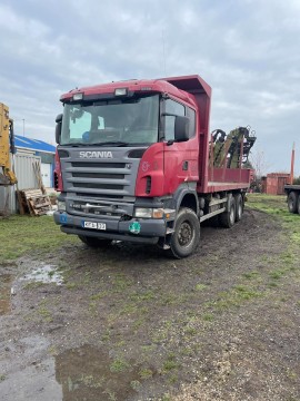 Scania R 420 rönkszállító kamion
