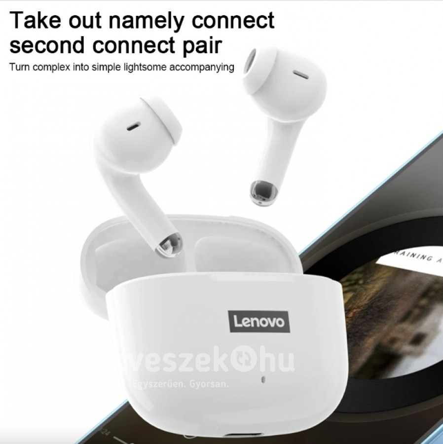Új, LENOVO®  thinkplus LP40 Pro Bluetooth 5.1 fülhallgató töltőtokkal szuper áron!!