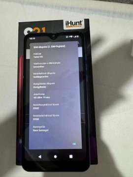 IhuntS21 Plus kártyafüggetlen telefon.