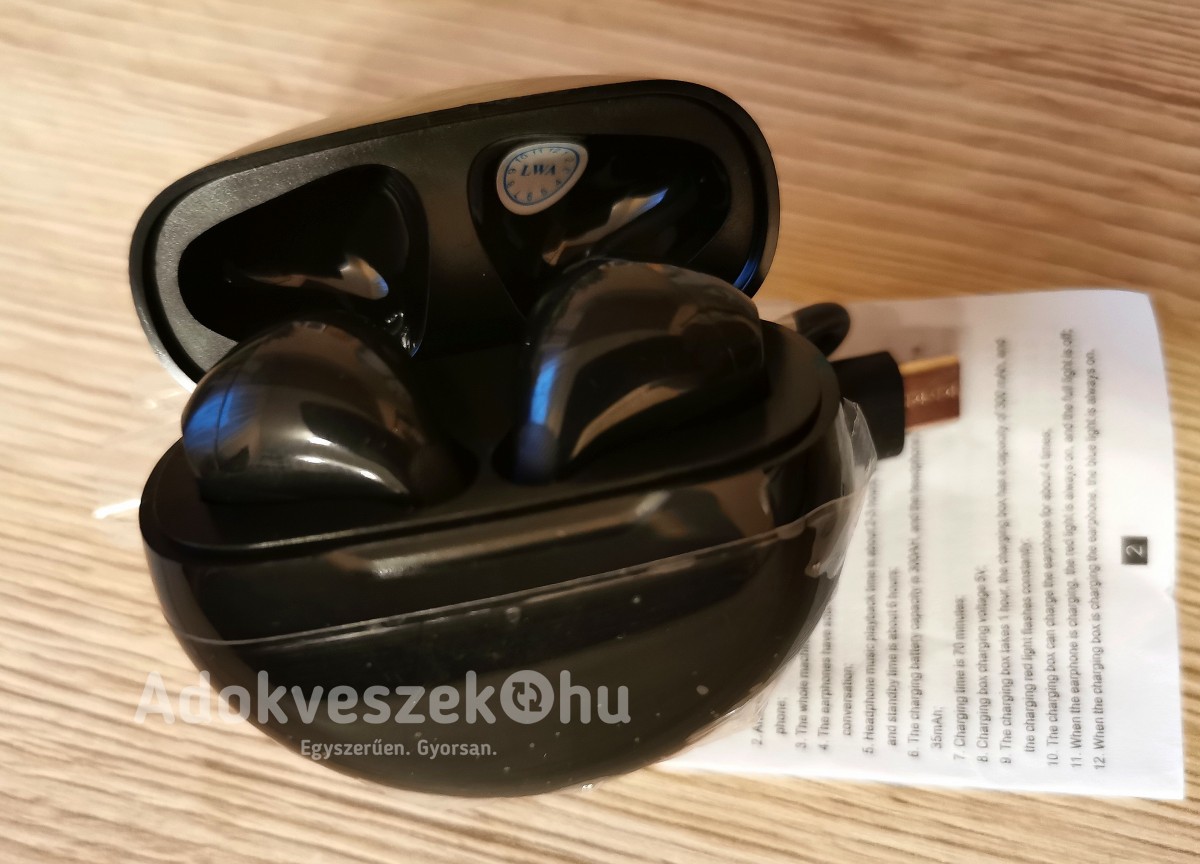 Új, Pro 6 vezeték nélküli fülhallgató tokkal féláron!