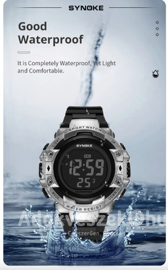 Új, Synoke® digitális LED világító, 3 ATM vízálló férfi sportóra jó áron
