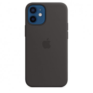 Apple iPhone 12 mini Silicone Case with MagSafe, black