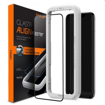 Edzett üveg Spigen Align Glass FC for Apple iPhone 11 Pro, fekete
